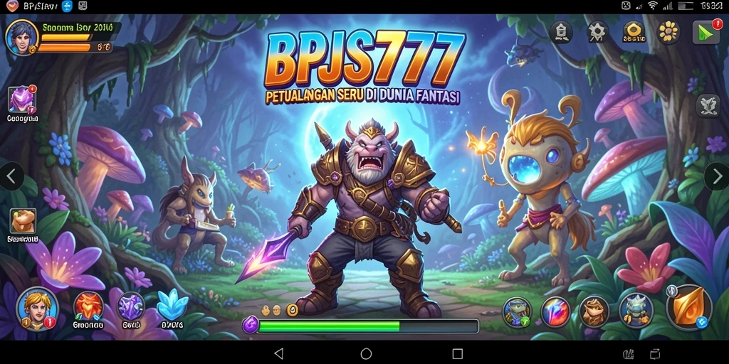 Tangkapan layar dari gameplay seru BPJS777 menunjukkan petualangan di dunia fantasi.